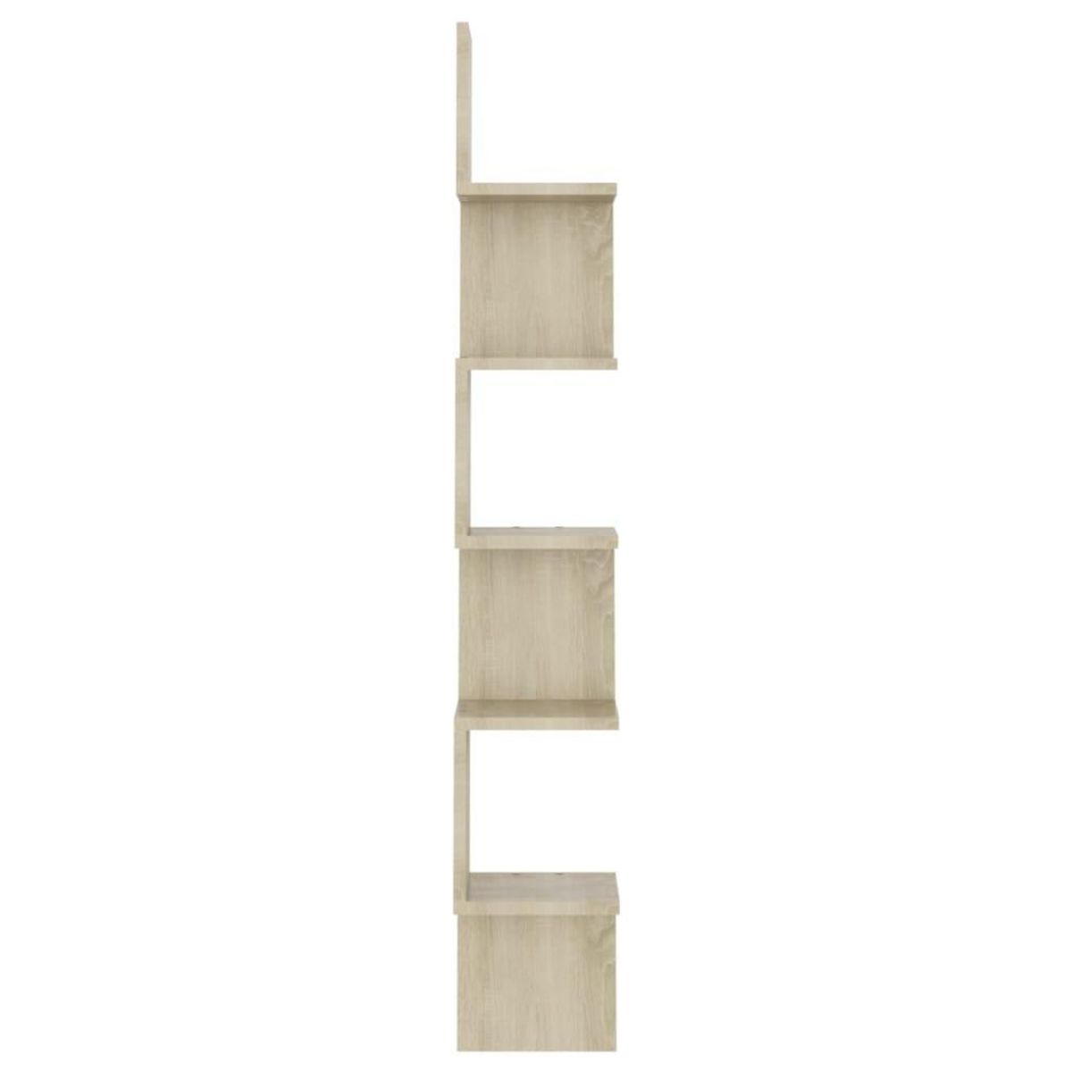 VIDAXL Etagere d'angle murale Chene sonoma Bois d'ingenierie