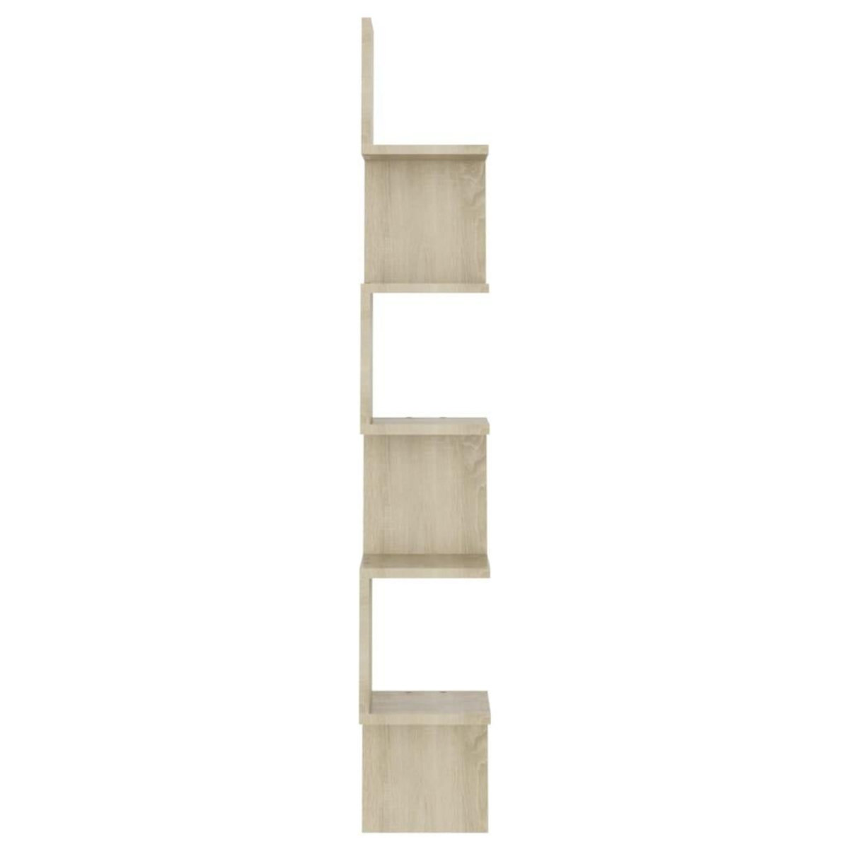 VIDAXL Etagere d'angle murale Chene sonoma Bois d'ingenierie