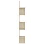 Voir la diapositive 3 : VIDAXL Etagere d'angle murale Chene sonoma Bois d'ingenierie