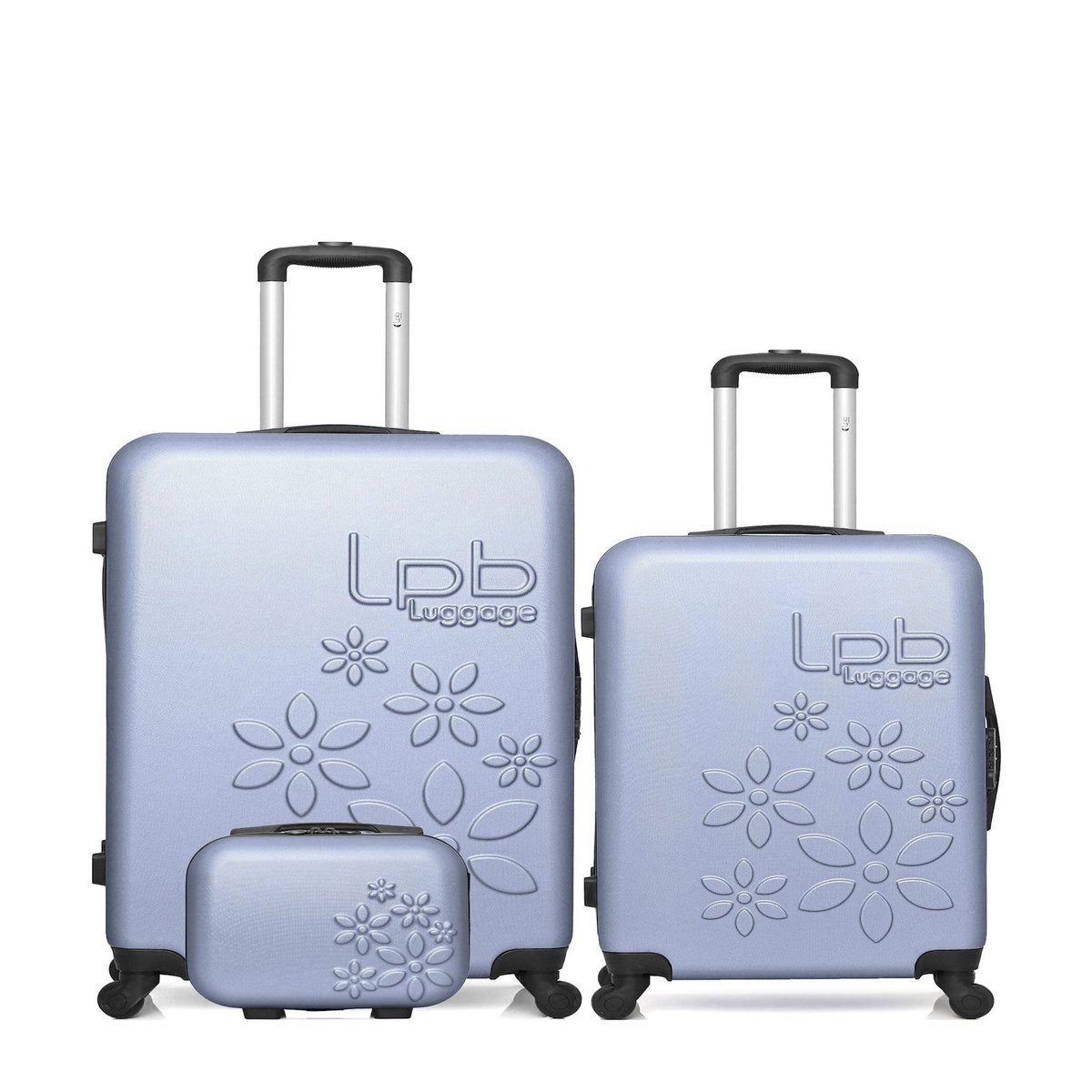 LES P'TITES BOMBES LPB Lot de 3 - Valises grand format, weekend et vanity ELEONOR