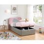 Voir la diapositive 2 : Ensemble Lit coffre à led 90x190cm avec sommier et tête de lit NUAGE + matelas 90x190 cm ANNA
