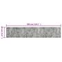 Voir la diapositive 5 : VIDAXL Tapis de cuisine lavable impression beton 60x300 cm velours