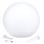 Voir la diapositive 1 : Lumisky Boule lumineuse solaire SOLSTY Blanc Polyéthylène ∅30cm