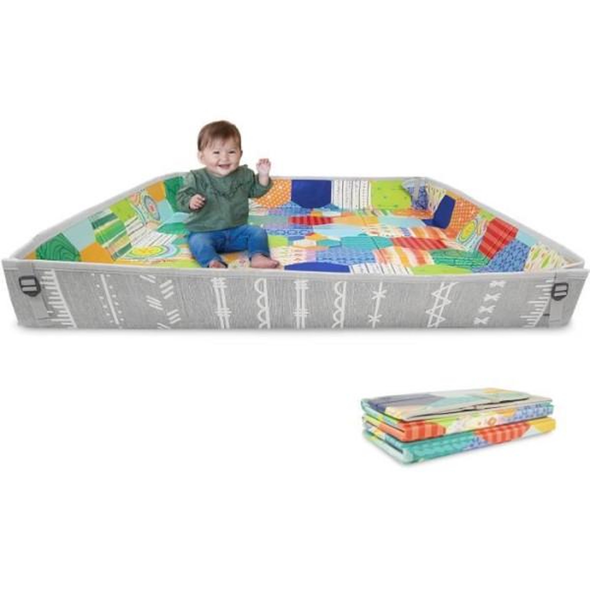 Voir la diapositive 2 : INFANTINO Tapis d'éveil - INFANTINO - Tapis mousse géant pliable