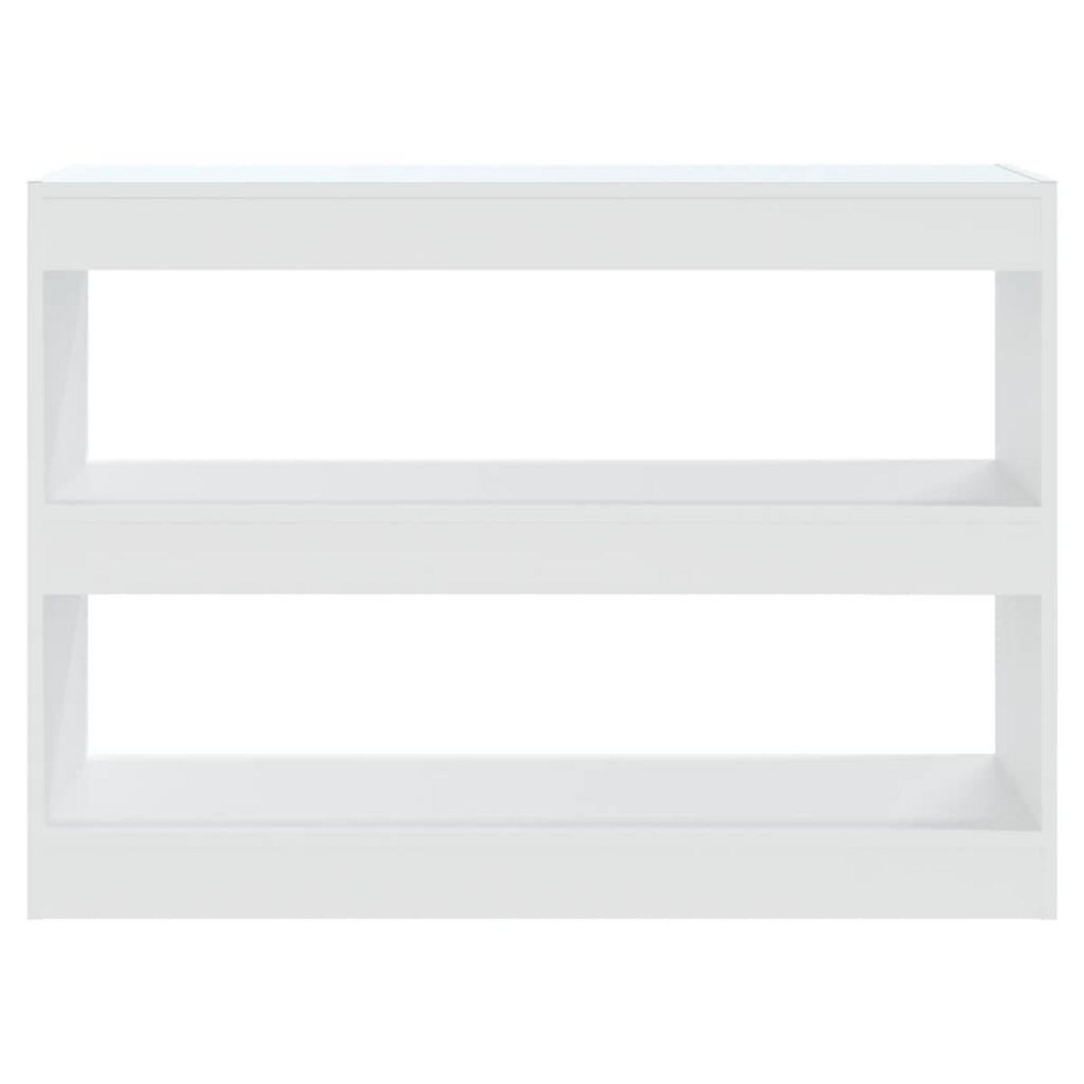 VIDAXL Bibliotheque/Separateur de piece Blanc 100x30x72 cm
