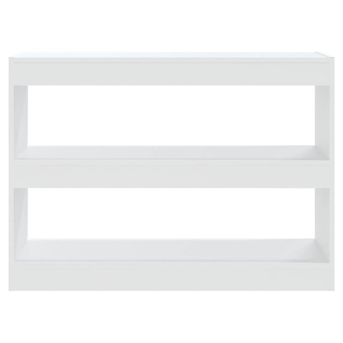 VIDAXL Bibliotheque/Separateur de piece Blanc 100x30x72 cm