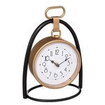 ATMOSPHERA Horloge à Poser Design  Lona  27cm Noir & Or