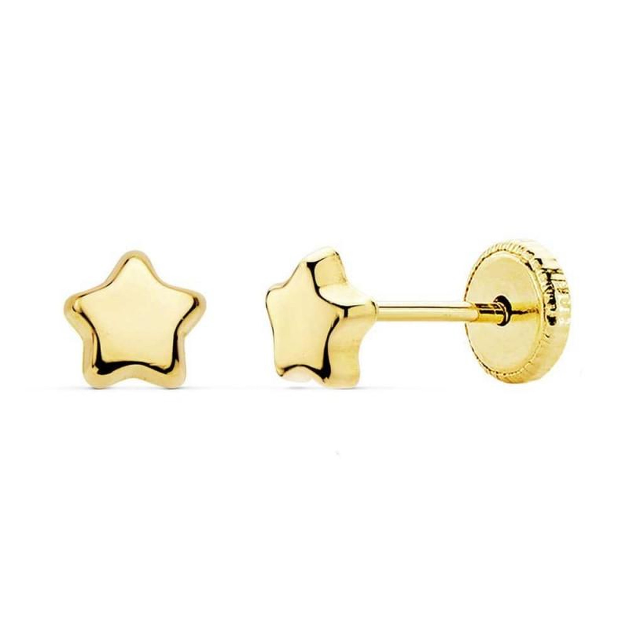 L'ATELIER D'AZUR Boucles d'Oreilles  Or 18 Carats 750/000  Jaune - Etoiles