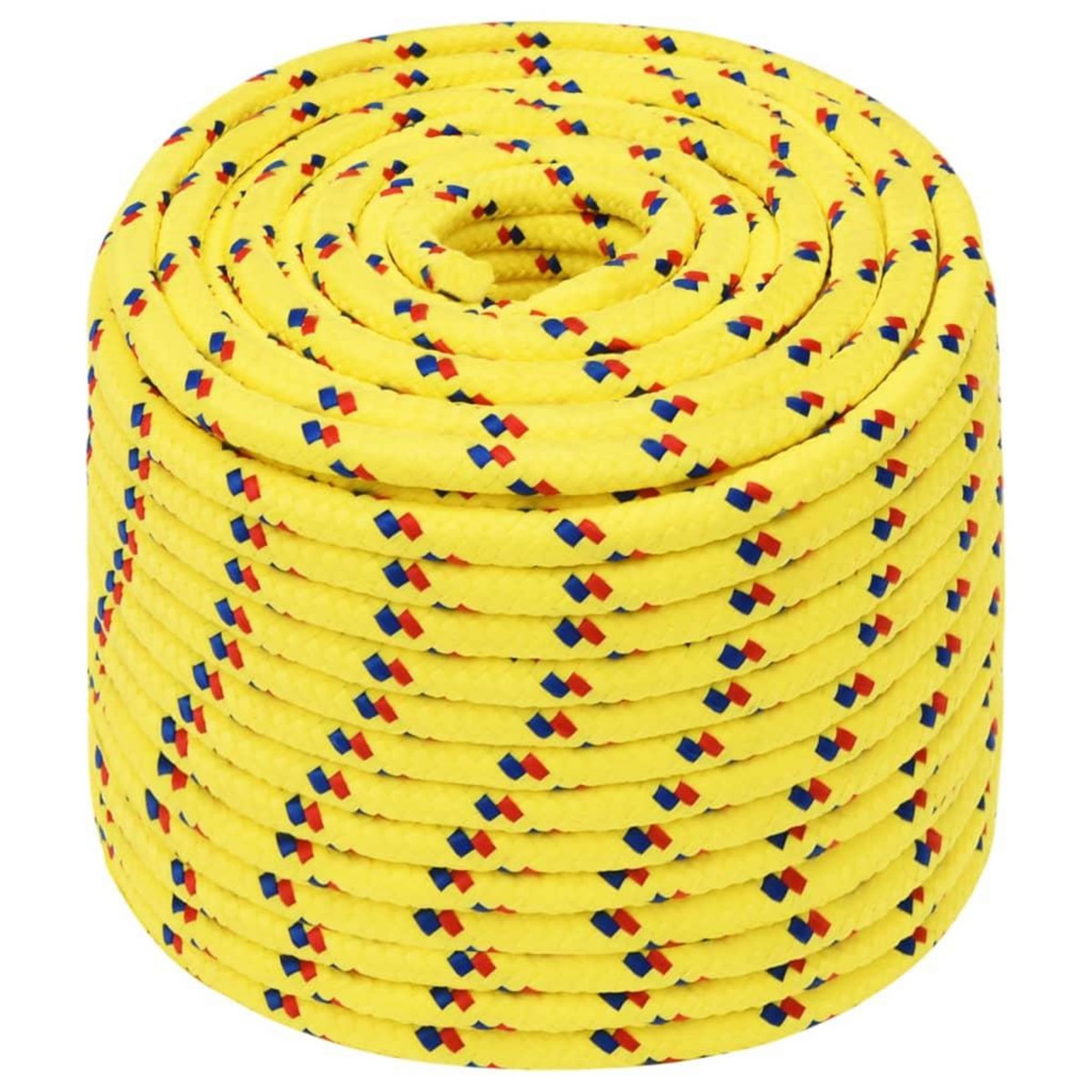 VIDAXL Corde de bateau Jaune 12 mm 50 m Polypropylene