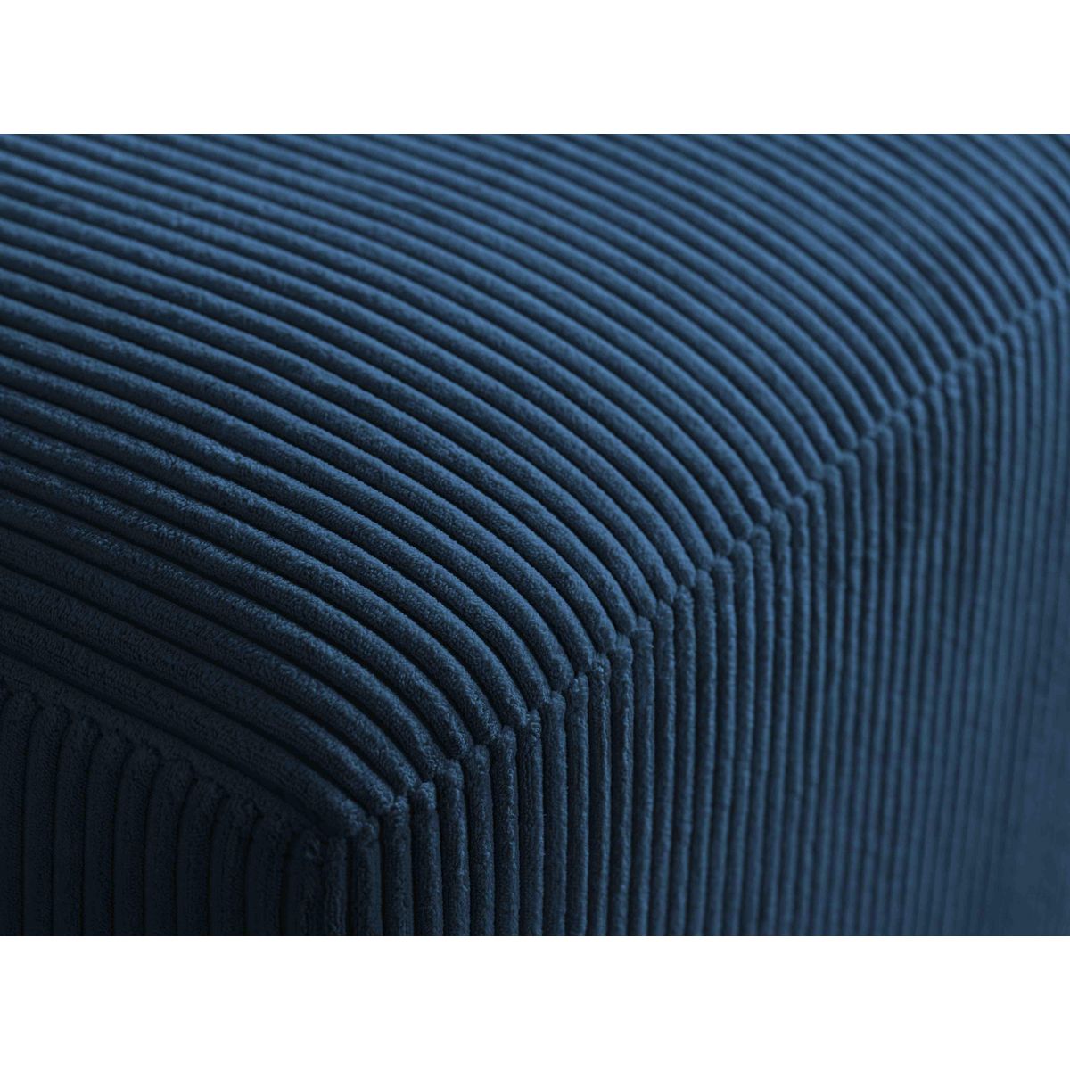 LISA DESIGN Livy - canapé d'angle convertible - avec coffre - en velours côtelé - 5 places - droit