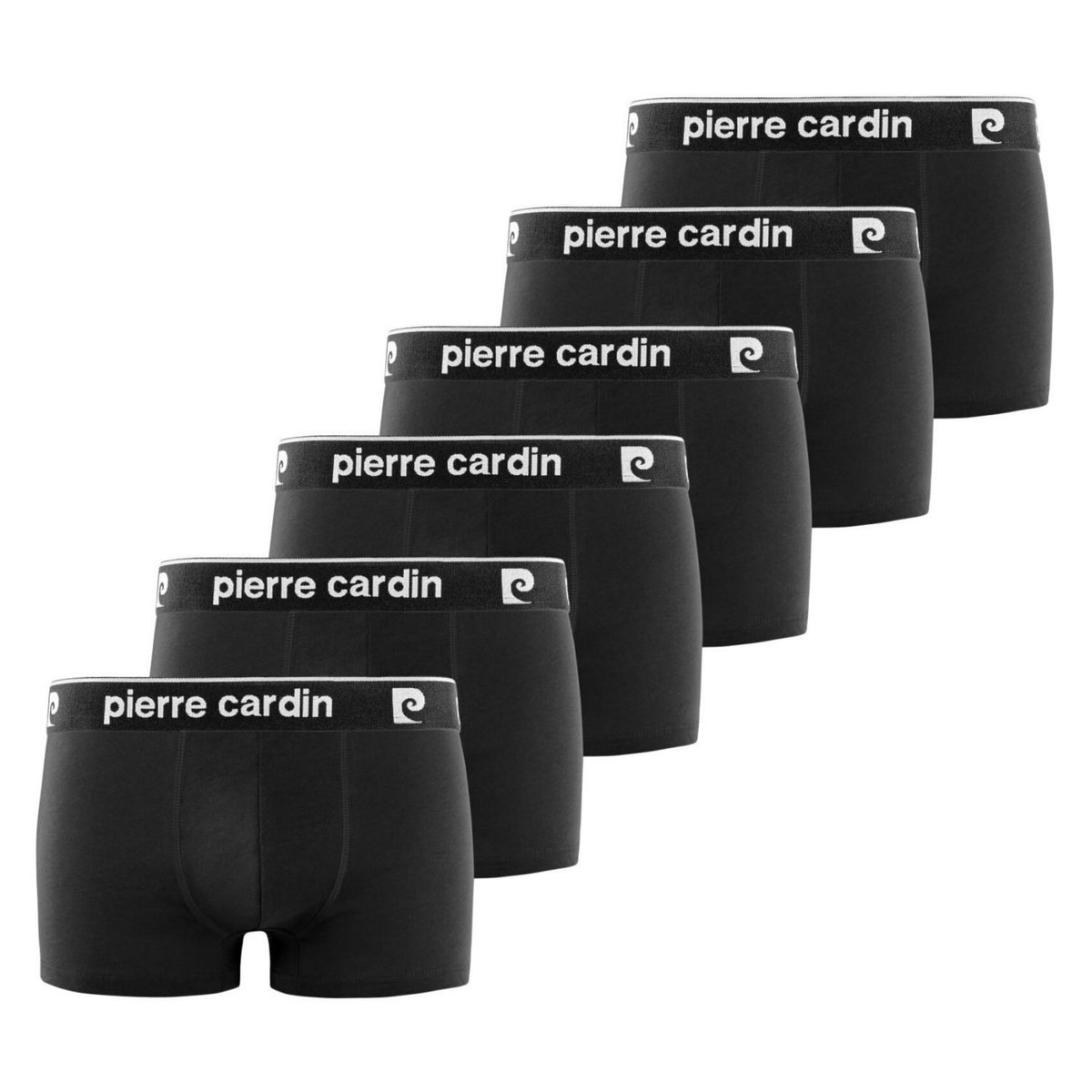 PIERRE CARDIN Lot de 6 boxers homme en coton Basic