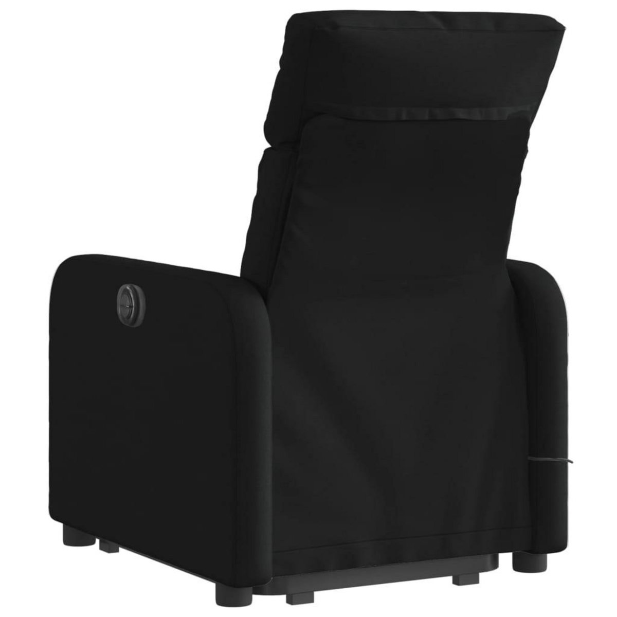 VIDAXL Fauteuil inclinable de massage electrique Noir Tissu