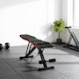 Voir la diapositive 4 : HOMCOM Banc de musculation pliable réglable 2 bandes de résistance incluses max. 120Kg