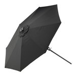 Paris Prix Parasol à LED  Sabal  270cm Noir