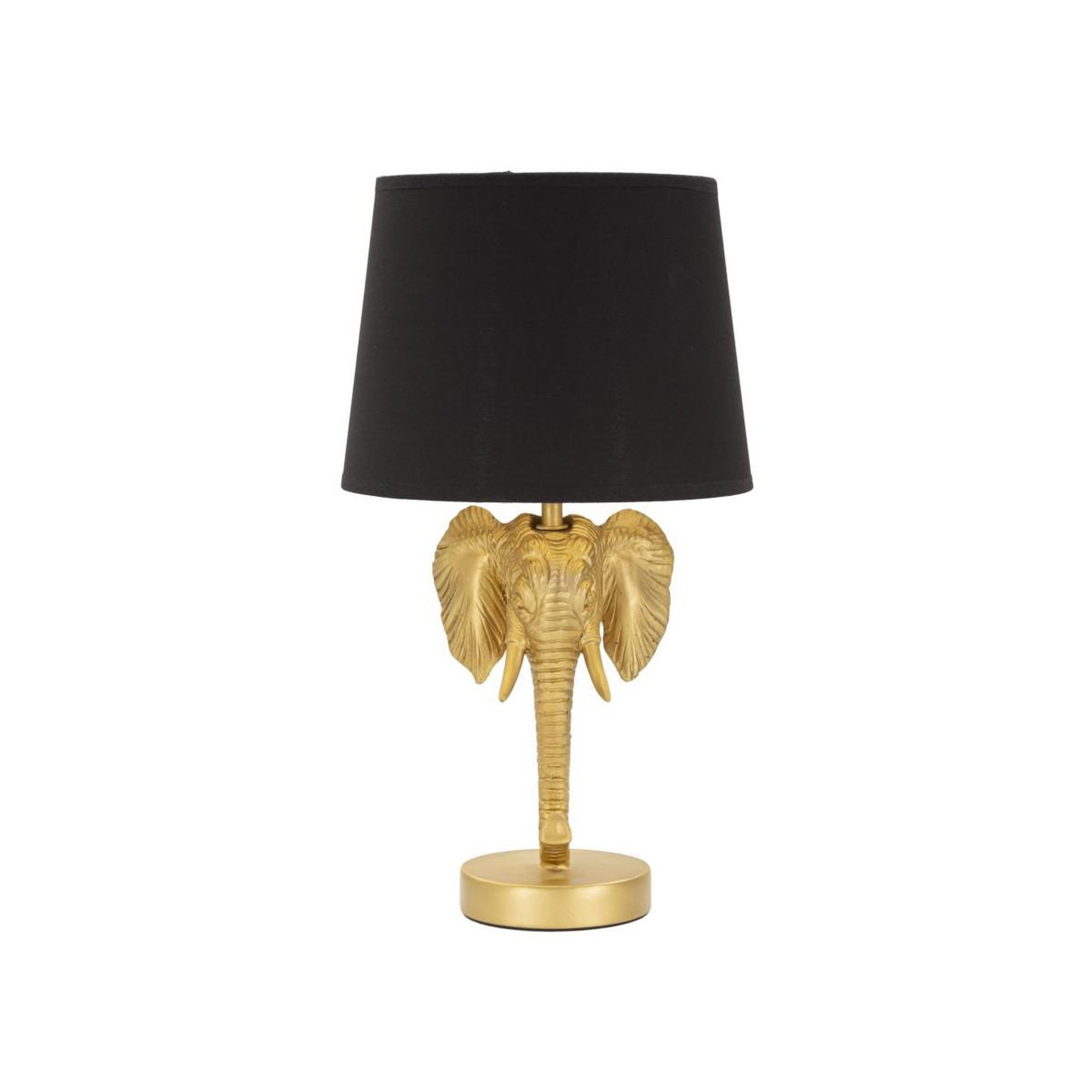 Paris Prix Lampe à poser design  elephant  43cm or & noir