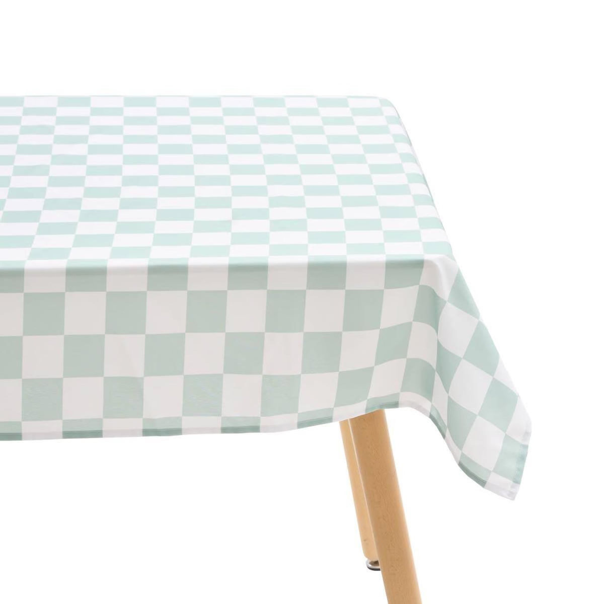 ATMOSPHERA Nappe Antitache Imprimé  Della Pasta  150x300cm Vert Céladon