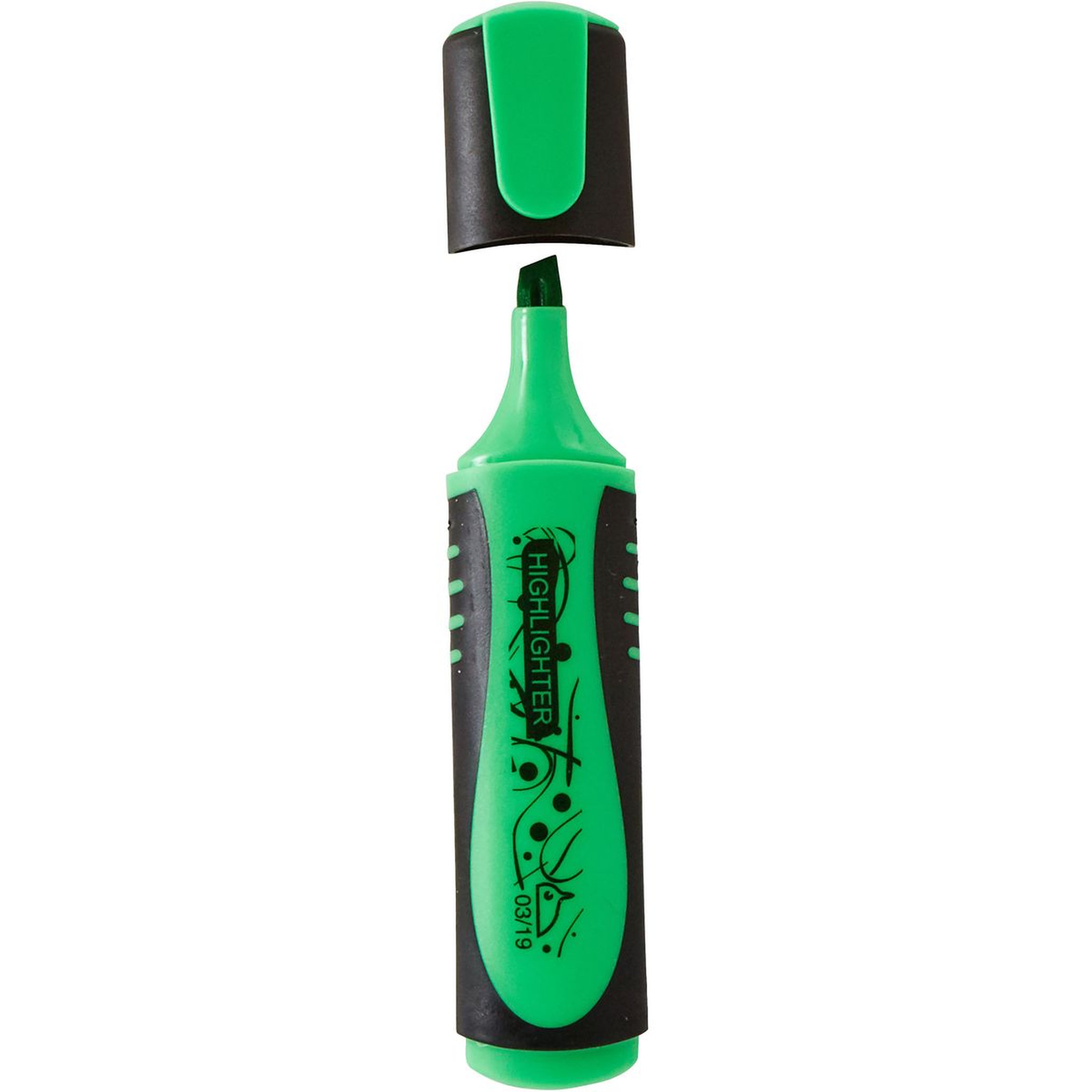 Voir la diapositive 3 : AUCHAN Surligneur plat vert