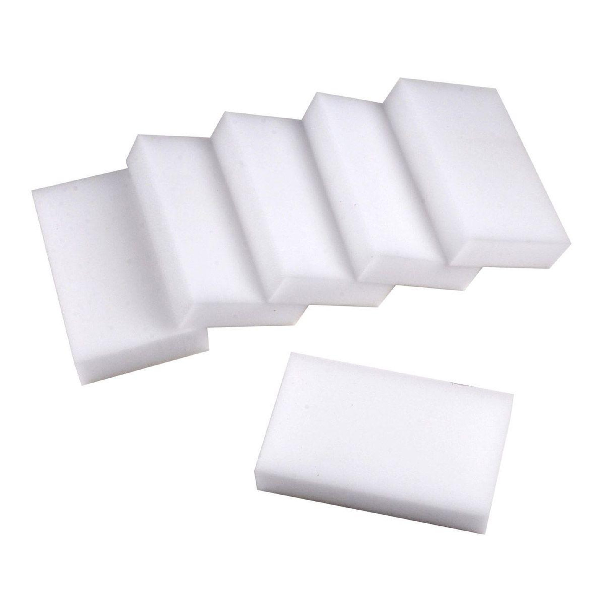 HOMEA Lot de 6 éponges  magiques  10cm blanc