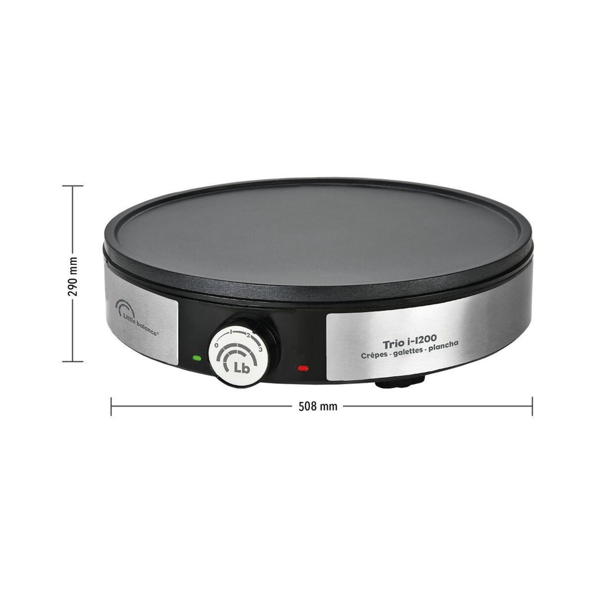 LITTLE BALANCE Crêpière Maxi-Crepes Trio i-1200