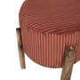 Voir la diapositive 3 : The Home Deco Factory Tabouret côtelé SCOTT terracotta