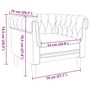Voir la diapositive 6 : VIDAXL Fauteuil Chesterfield marron tissu