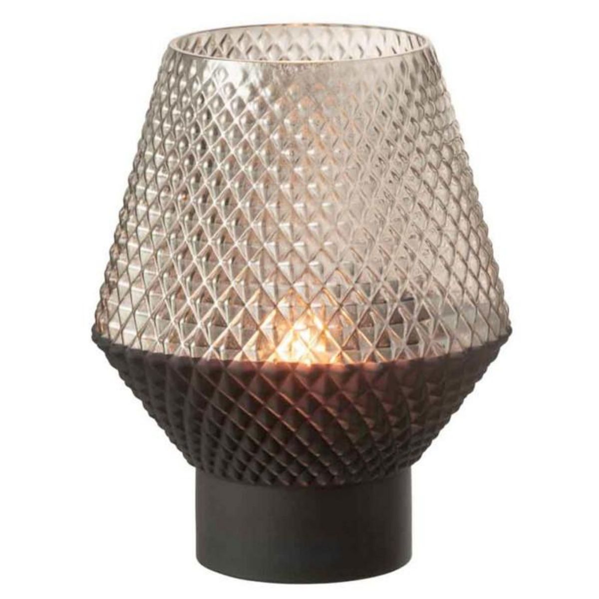 Paris Prix Vase Design en Verre  Vuoto  22cm Gris