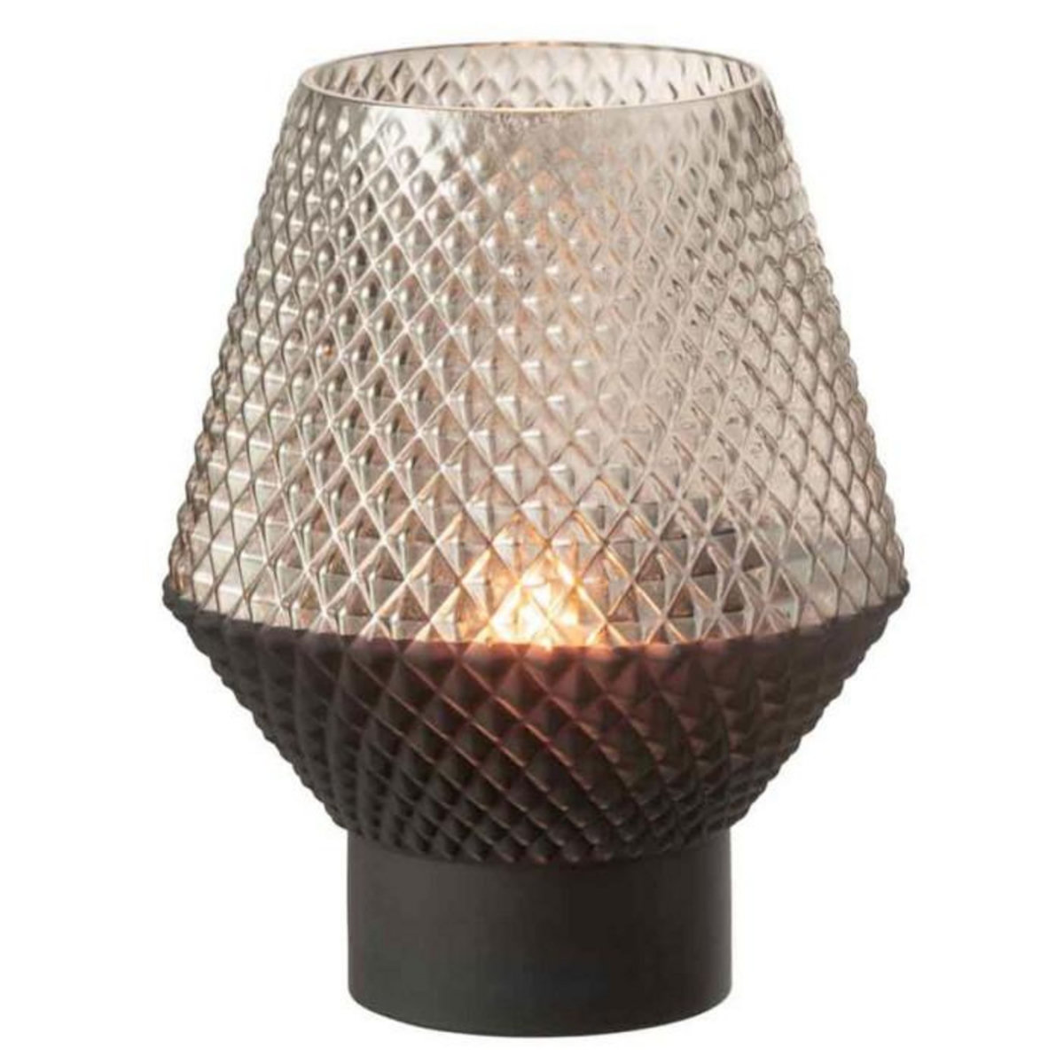 Paris Prix Vase Design en Verre  Vuoto  22cm Gris