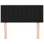 Voir la diapositive 3 : VIDAXL Tete de lit Noir 100x5x78/88 cm Tissu