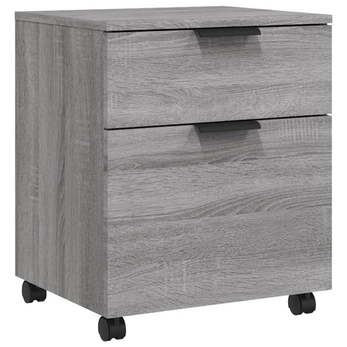 VIDAXL Classeur mobile avec roues Sonoma gris 45x38x54 cm Bois