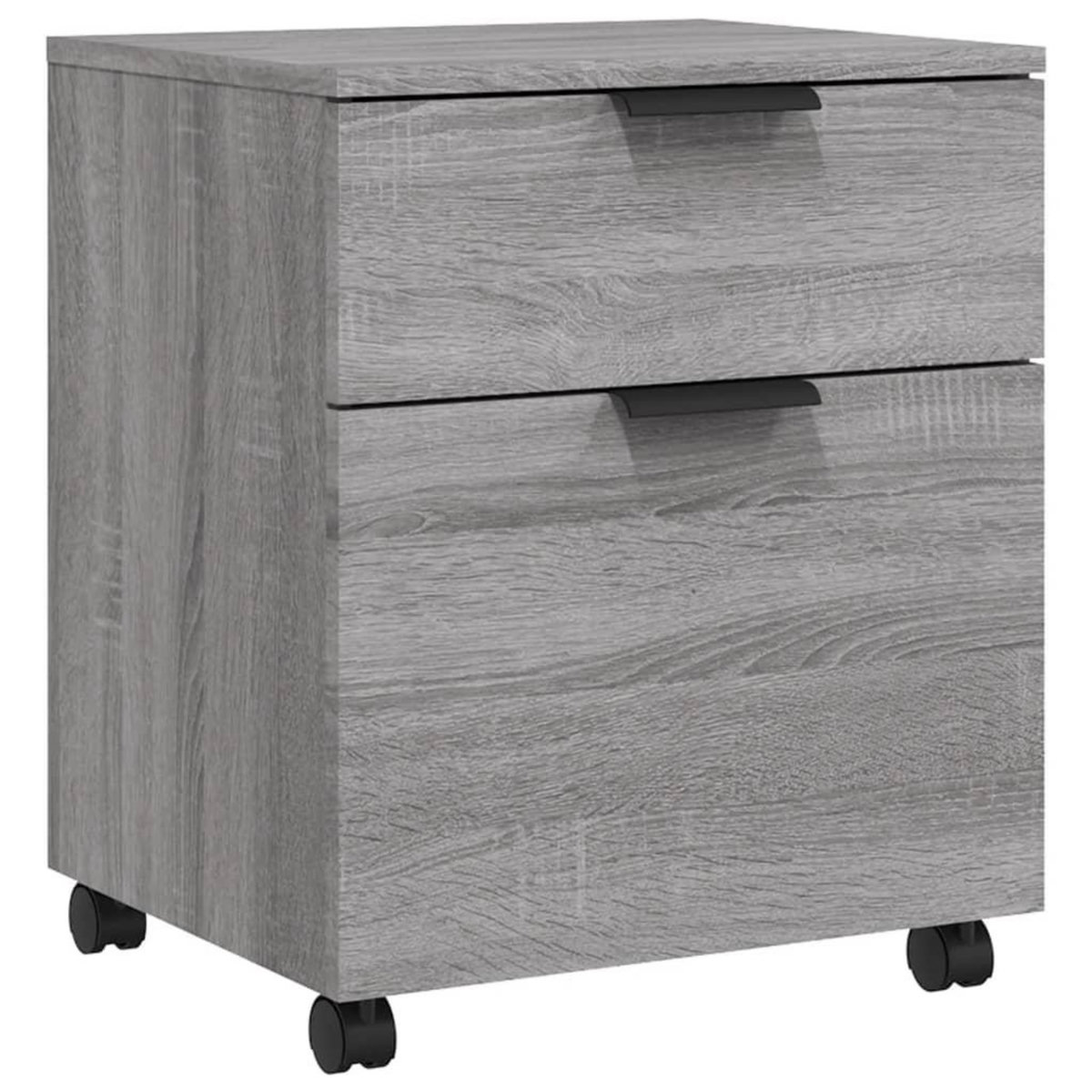 VIDAXL Classeur mobile avec roues Sonoma gris 45x38x54 cm Bois
