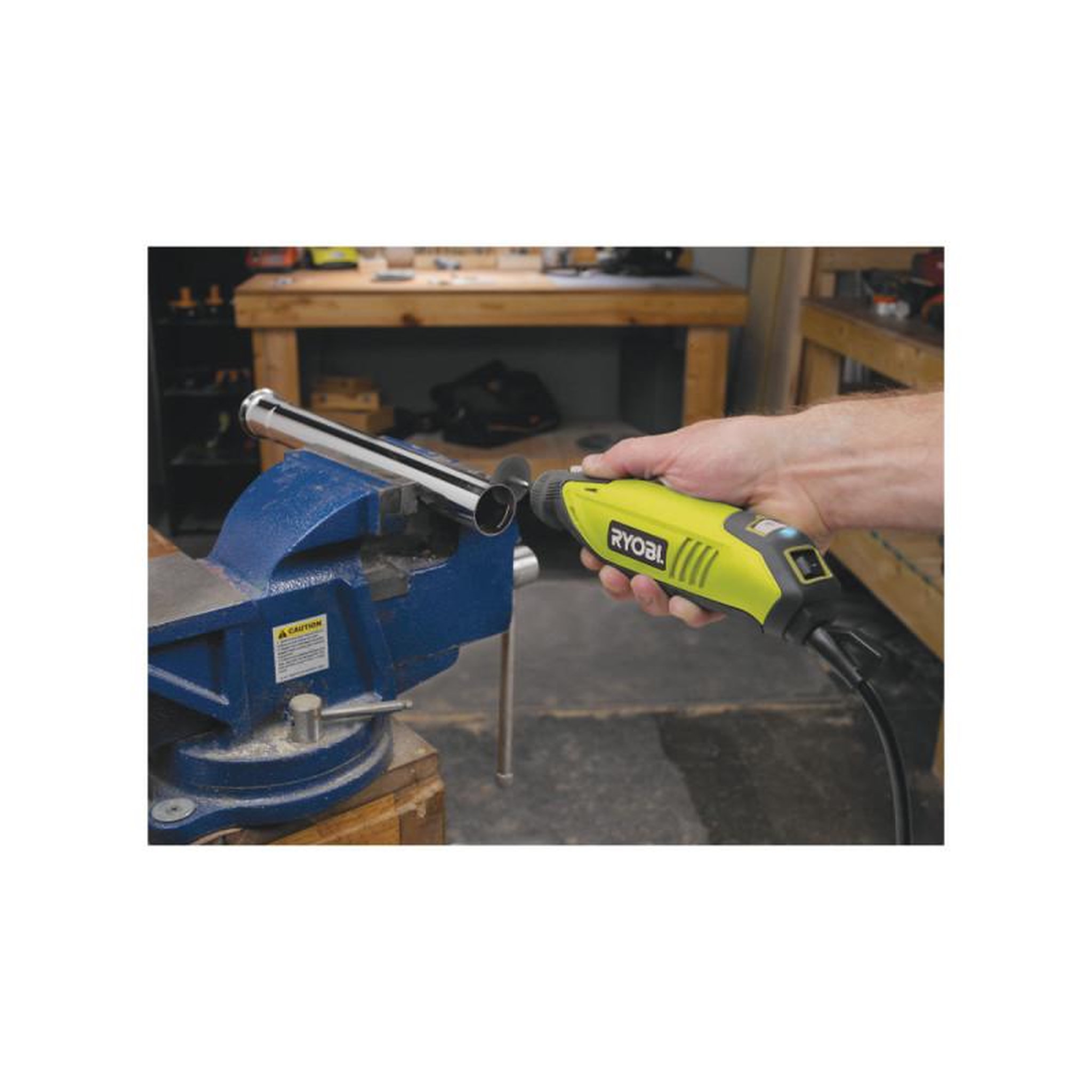 Voir la diapositive 3 : Ryobi Coffret outils multifonctions RYOBI 150W - 115 accessoires - arbre flexible - support télescopique