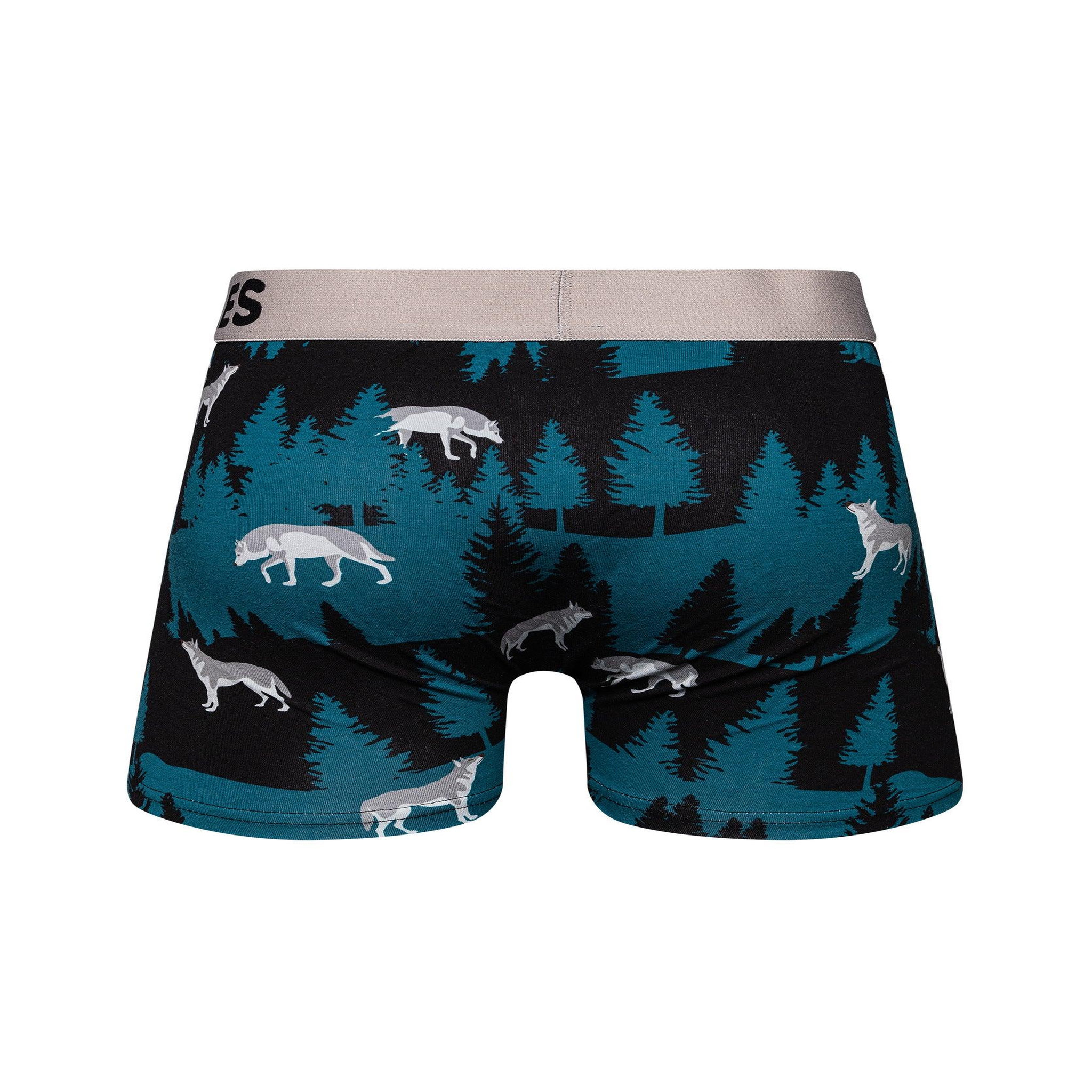 Voir la diapositive 3 : DEDOLES Boxer homme loup à la lune