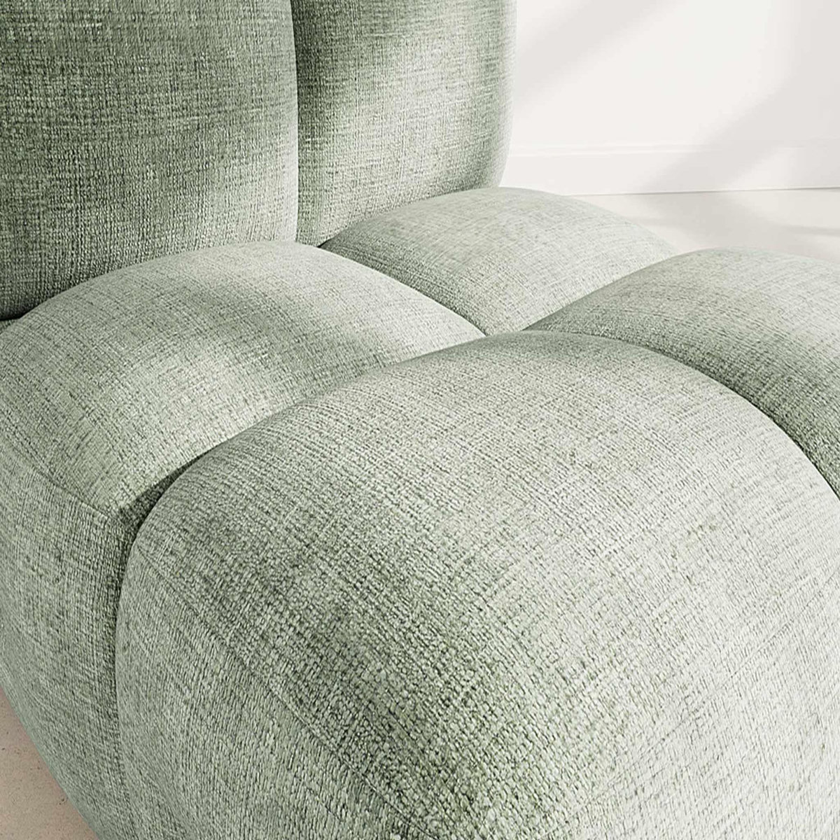 LISA DESIGN Grace - module d'assise en velours texturé