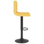 Voir la diapositive 4 : VIDAXL Tabouret de bar Jaune moutarde Tissu