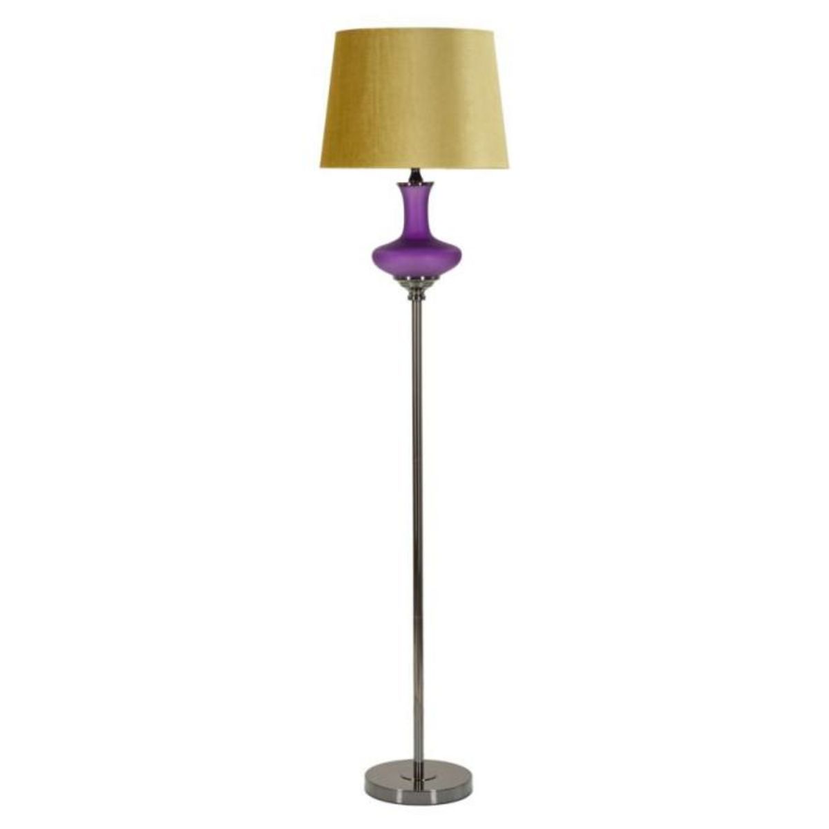 Paris Prix Lampadaire en Verre  Milva One  167cm Violet & Or
