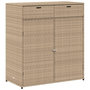 Voir la diapositive 2 : VIDAXL Armoire de rangement jardin beige 105x55x113 cm resine tressee
