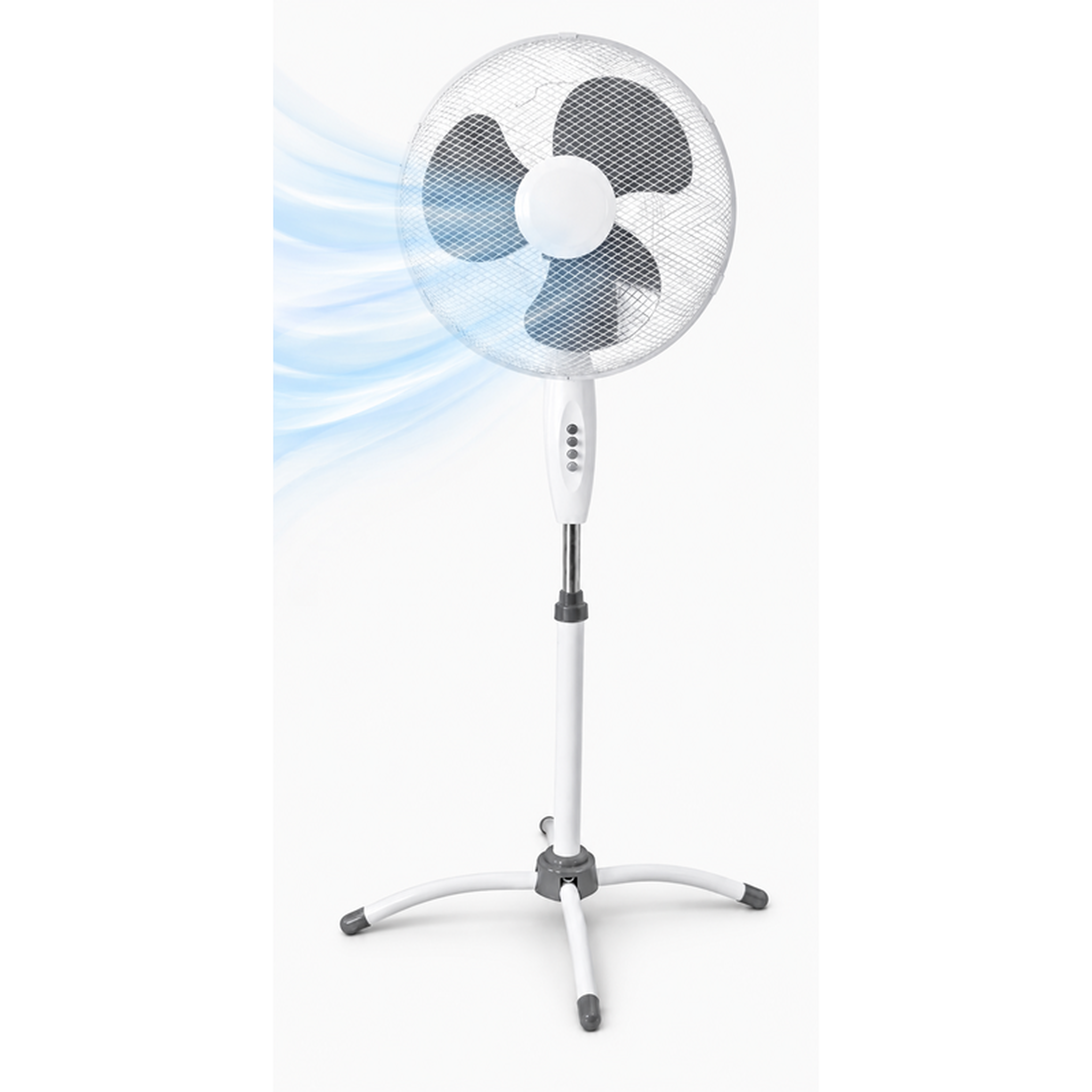 Voir la diapositive 2 : Ventilateur sur pied 40cm – 45w – hauteur réglable