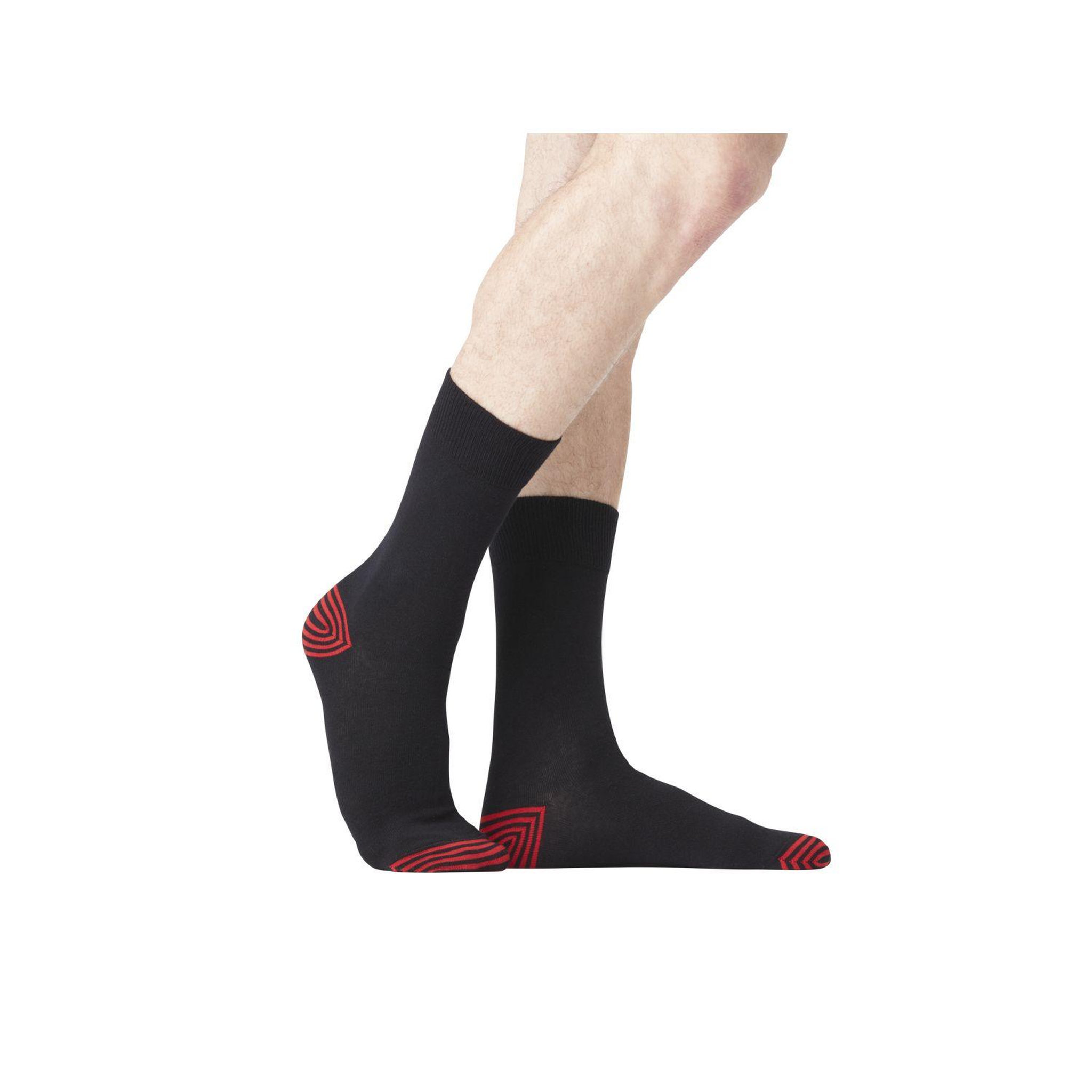 Voir la diapositive 6 : SERGE BLANCO Lot de 6 Paires de Chaussettes de ville coton homme