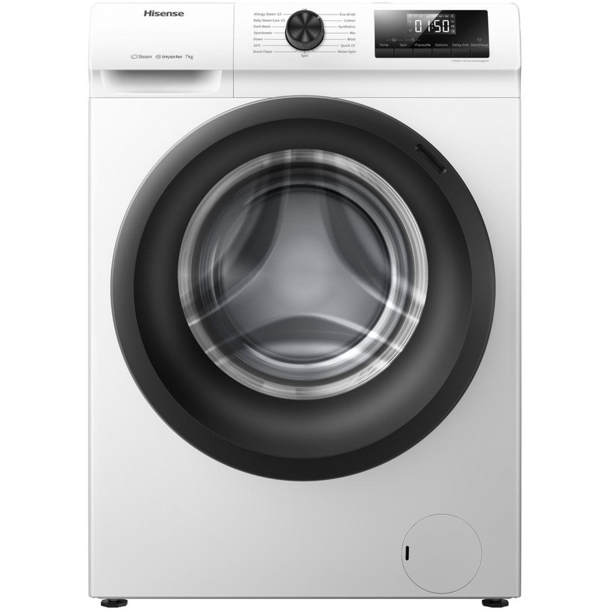 Voir la diapositive 1 : Hisense Lave linge compact WFQE7014EVM