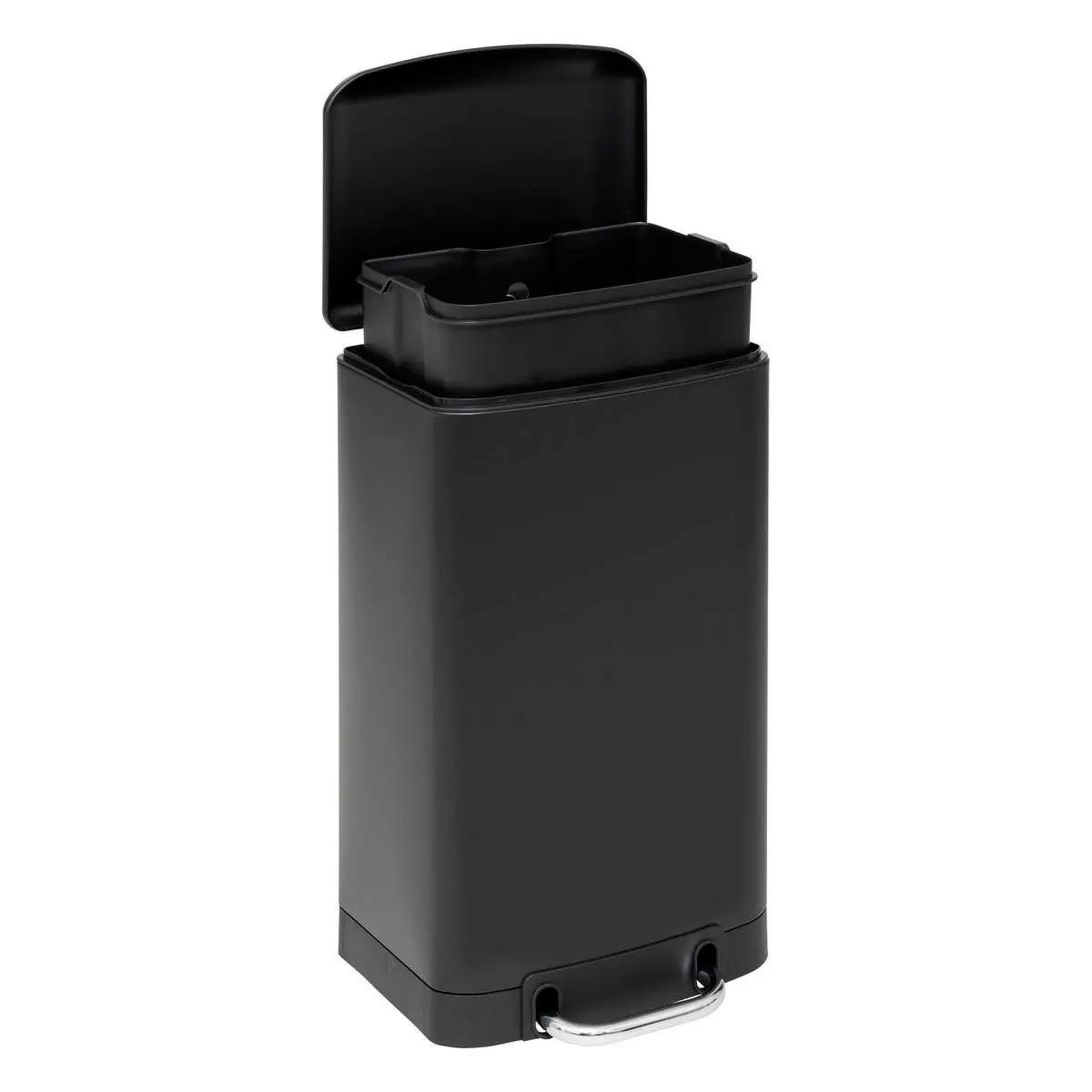 Voir la diapositive 2 : FIVE Poubelle de cuisine en métal  ariane  20l noir