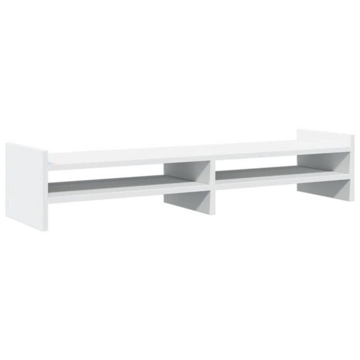 VIDAXL Support de moniteur blanc 100x27x20 cm bois d ingénierie