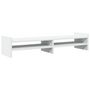 Voir la diapositive 2 : VIDAXL Support de moniteur blanc 100x27x20 cm bois d ingénierie