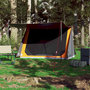 Voir la diapositive 3 : VIDAXL Tente de camping 2 personnes gris et orange impermeable