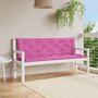 Voir la diapositive 1 : VIDAXL Coussins de banc de jardin lot de 2 rose 150x50x7 cm tissu