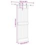 Voir la diapositive 6 : VIDAXL Porte coulissante et kit de quincaillerie 70x210 cm pin massif
