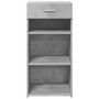 Voir la diapositive 4 : VIDAXL Buffet gris beton 45x42,5x93 cm bois d'ingenierie