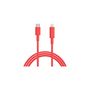 Voir la diapositive 1 : IBROZ Câble Lightning vers USB-C 1m rouge