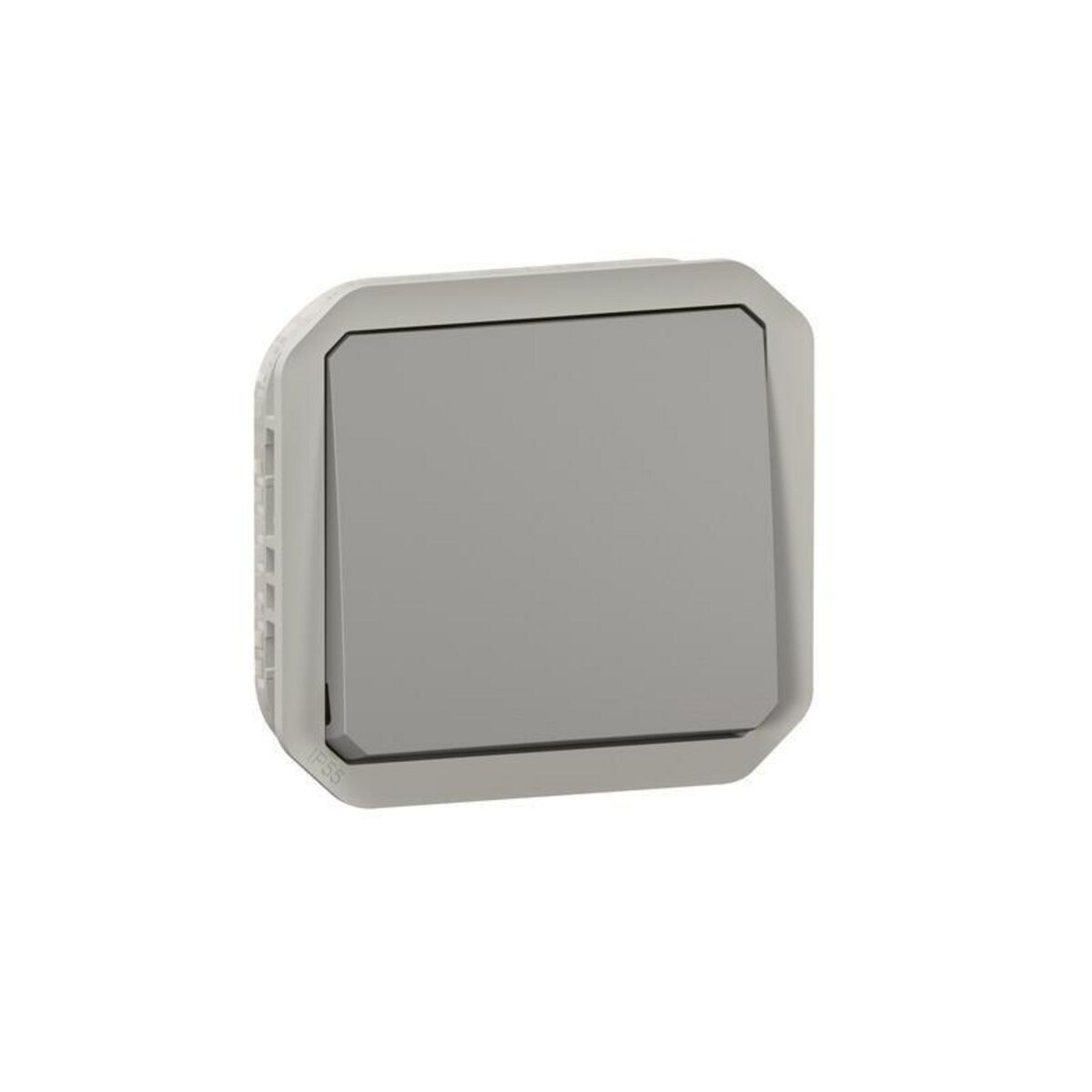 Legrand Interrupteur ou va et vient étanche PLEXO 10AX 250V~ avec enjoliveur finition gris (boîte de 10) LEGRAND 069511L