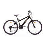 DISCOVERY ADVENTURES Vélo enfant (140/160 cm) - VTT 24'' Rigide Garçon  Discovery Adventures - 18 Vitesses - Fourche Télescopique - Dérailleur Shimano - Freins V-Brake