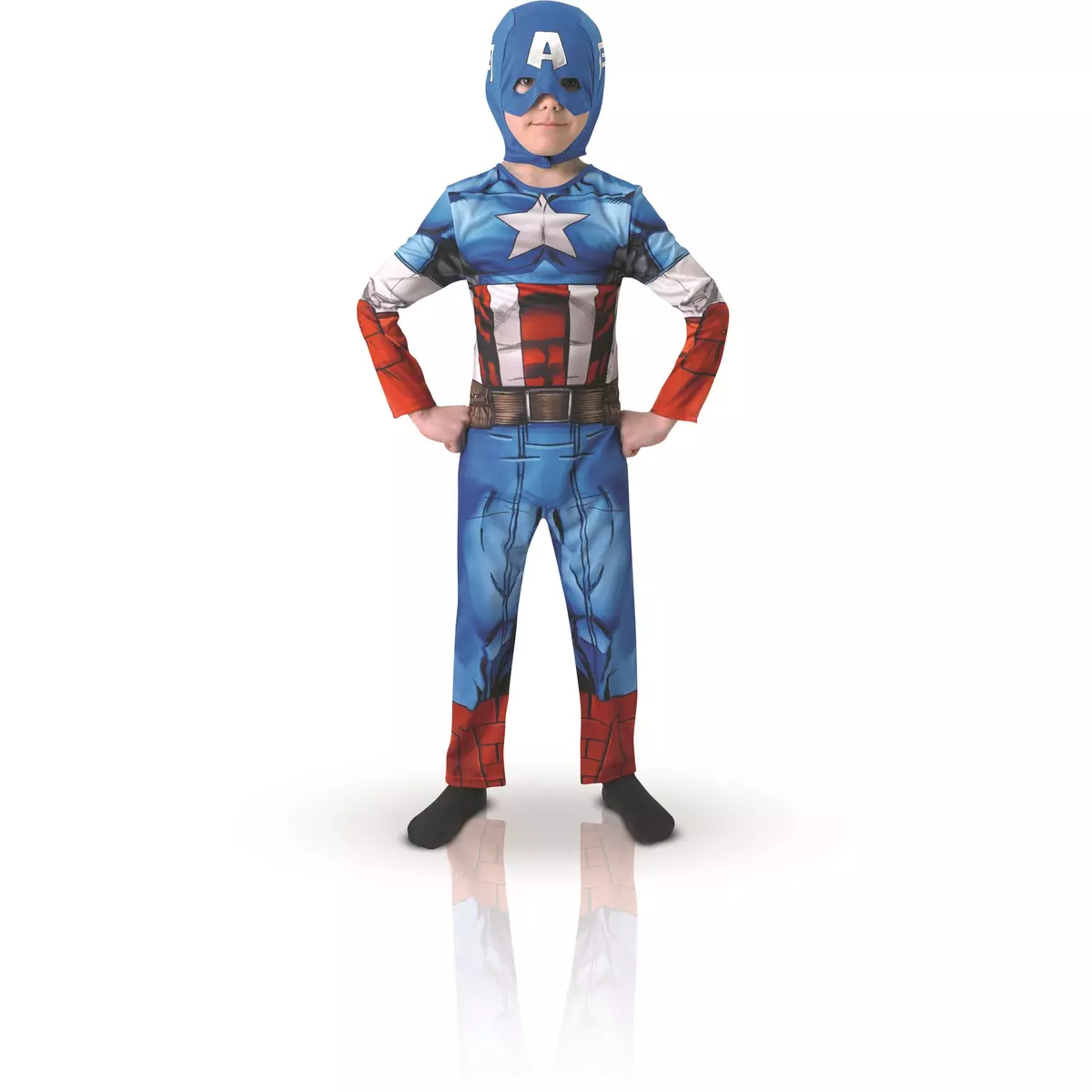RUBIES Déguisement Classique Captain America Avengers Taille S